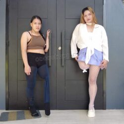 Alyza & Lianne pantyhose 4k