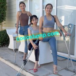 Trio fold up jeans & heel 4k