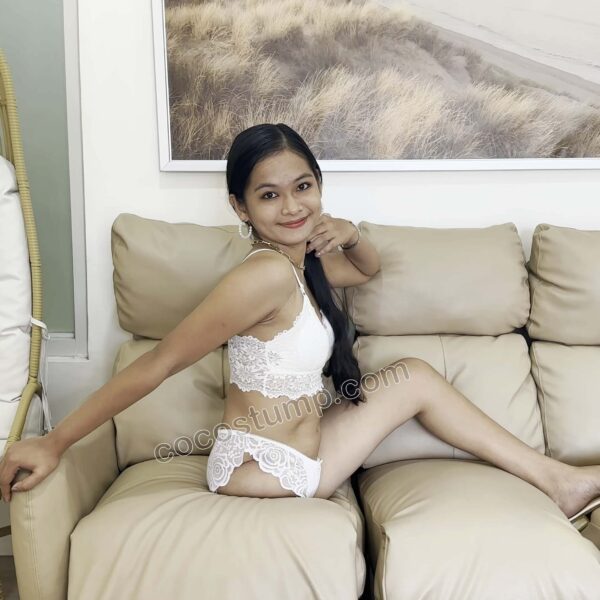 Jia Cassandra white lingerie 4k