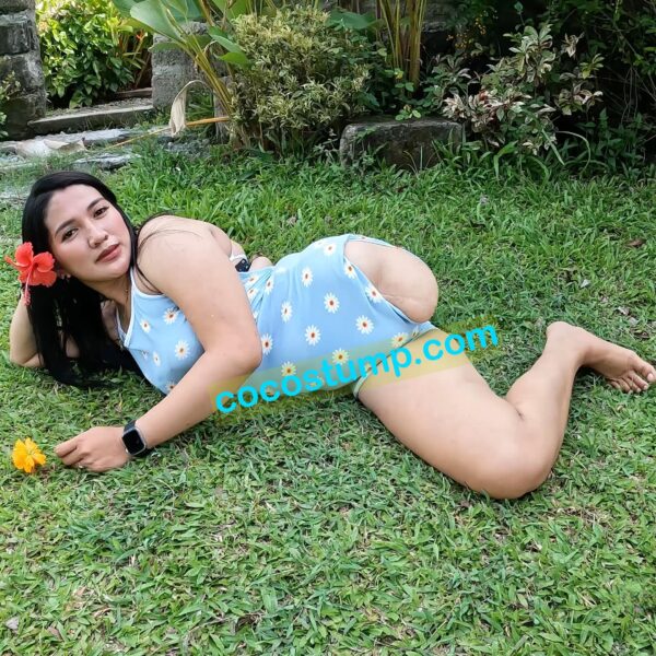 Megan blue swimsuit OV