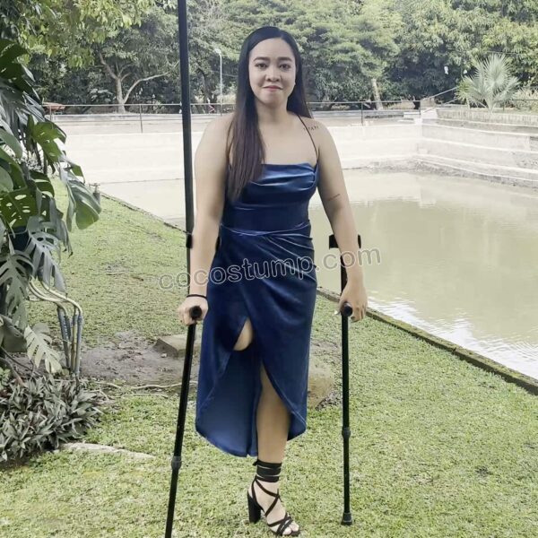 Lucy blue dress & heel 4k