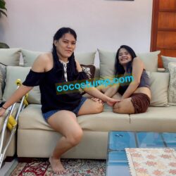 Patricia & Alyza stump play & hopping 4k
