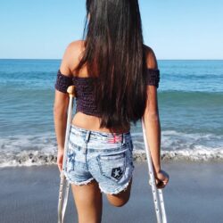 Kisha at the beach