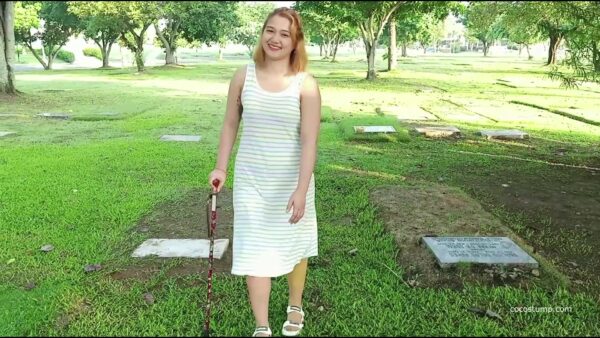 Kiara walking with prosthesis