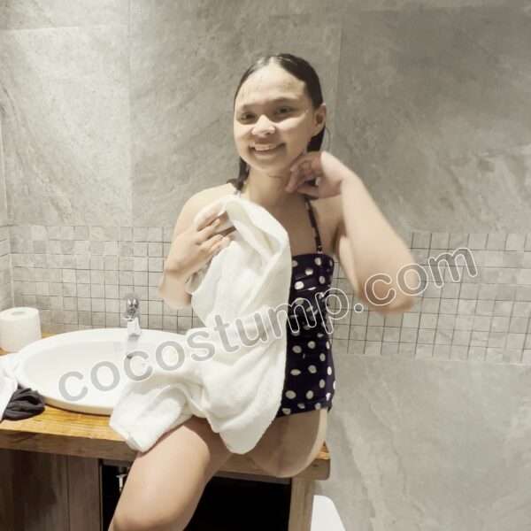 Mona taking a shower 4k
