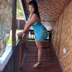 Andrea blue lingerie & heel 4k