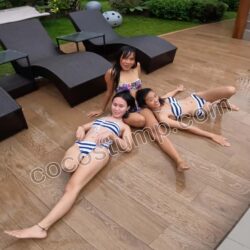 Cathy Vanessa Kisha bikini trio 4k