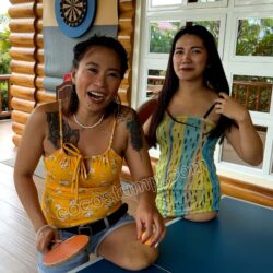 Bella & Megan ping pong 4k