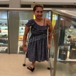 Jackie blue dress 4k