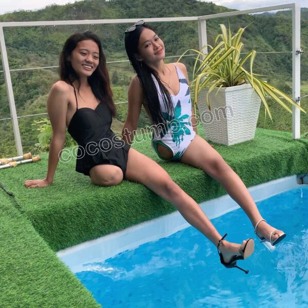 Jia Cassandra & Cathy swimsuits and heel 4k