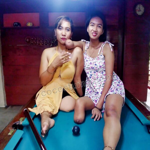 Jackie & Xialyn pool billiard 4k