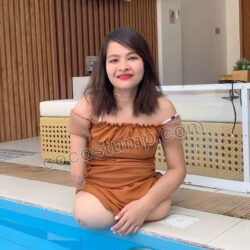 Aura brown dress walking 4k