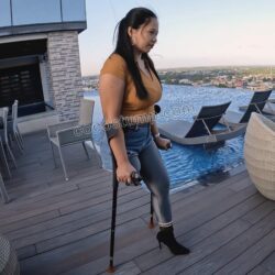 Shantal leggins & heel rooftop