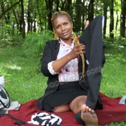 Sylvia workout in the woods