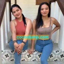 Cathy & Megan hopping fold up barefoot OV 4k