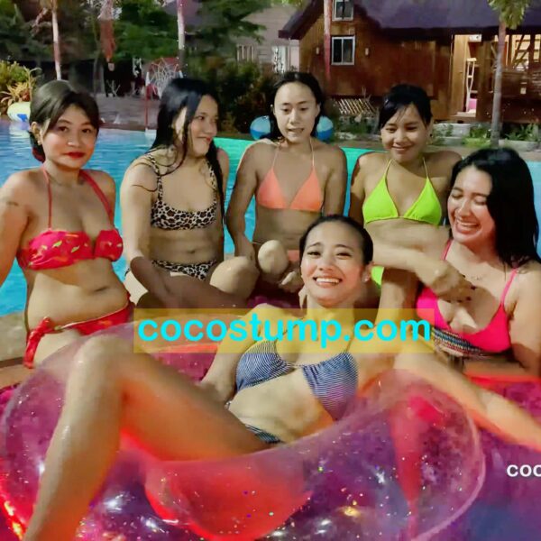 7 amputees pool & bikini dusk OV