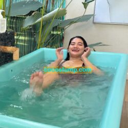Megan taking a bath 4k
